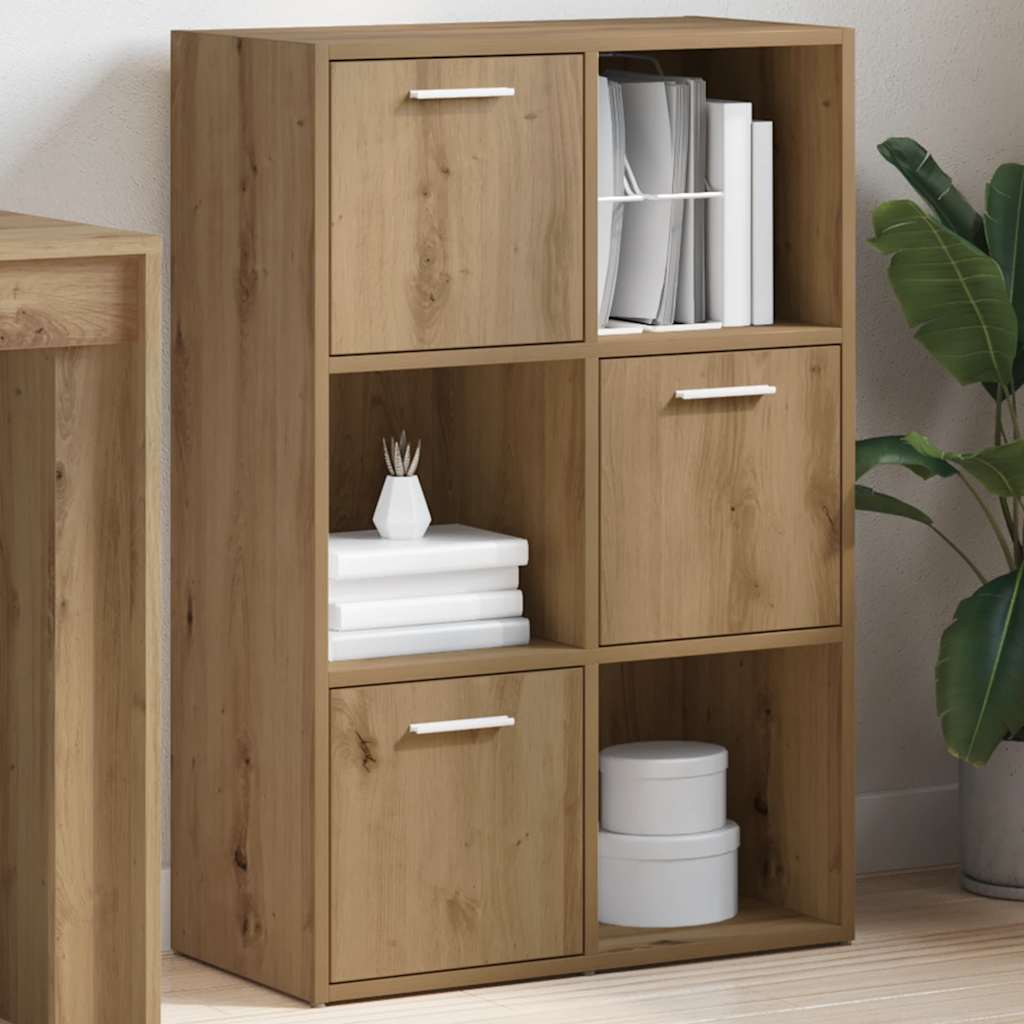 vidaXL Bookshelf Artisan Oak 60.5x30x90 cm Engineered Wood 3