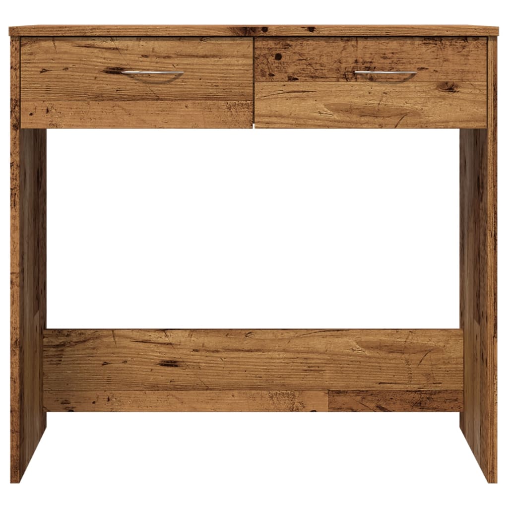 vidaXL Desk Old Wood 80x40x75 cm Engineered Wood 5
