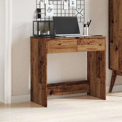 vidaXL Desk Old Wood 80x40x75 cm Engineered Wood 1