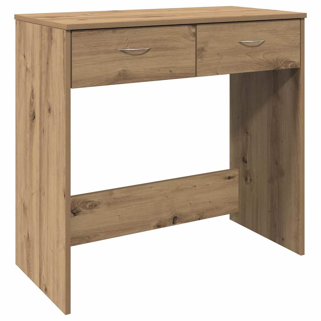 vidaXL Desk Artisian Oak 80x40x75 cm Engineered Wood 2