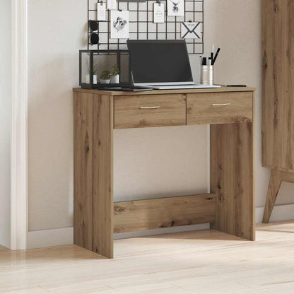 vidaXL Desk Artisian Oak 80x40x75 cm Engineered Wood 3