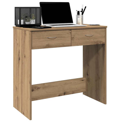 vidaXL Desk Artisian Oak 80x40x75 cm Engineered Wood 4