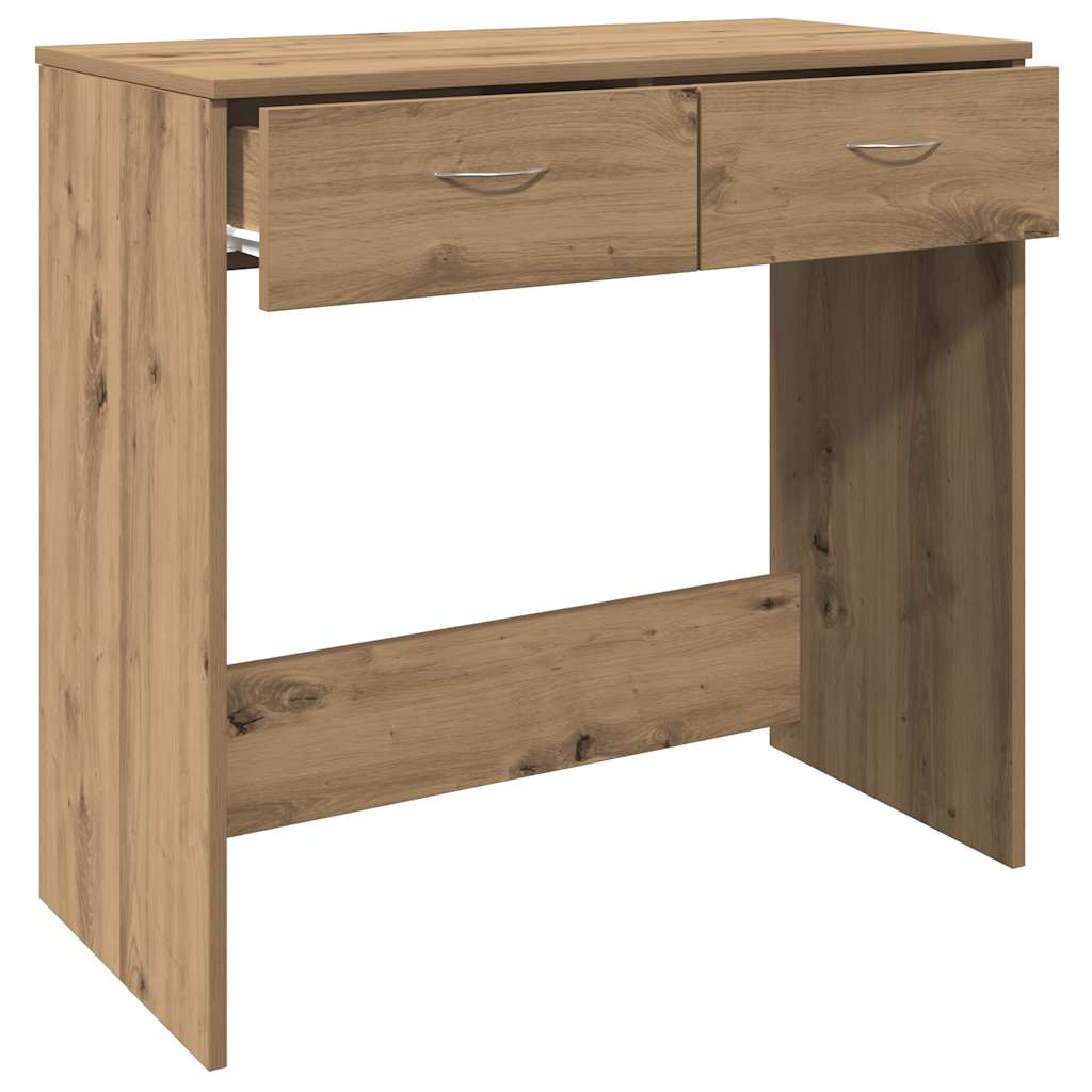vidaXL Desk Artisian Oak 80x40x75 cm Engineered Wood 5
