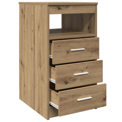 vidaXL Drawer Cabinet Artisan Oak 40x50x76 cm Engineered Wood 4