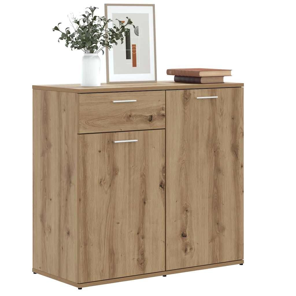 vidaXL Sideboard Artisan Oak 80x36x75 cm Engineered Wood 3