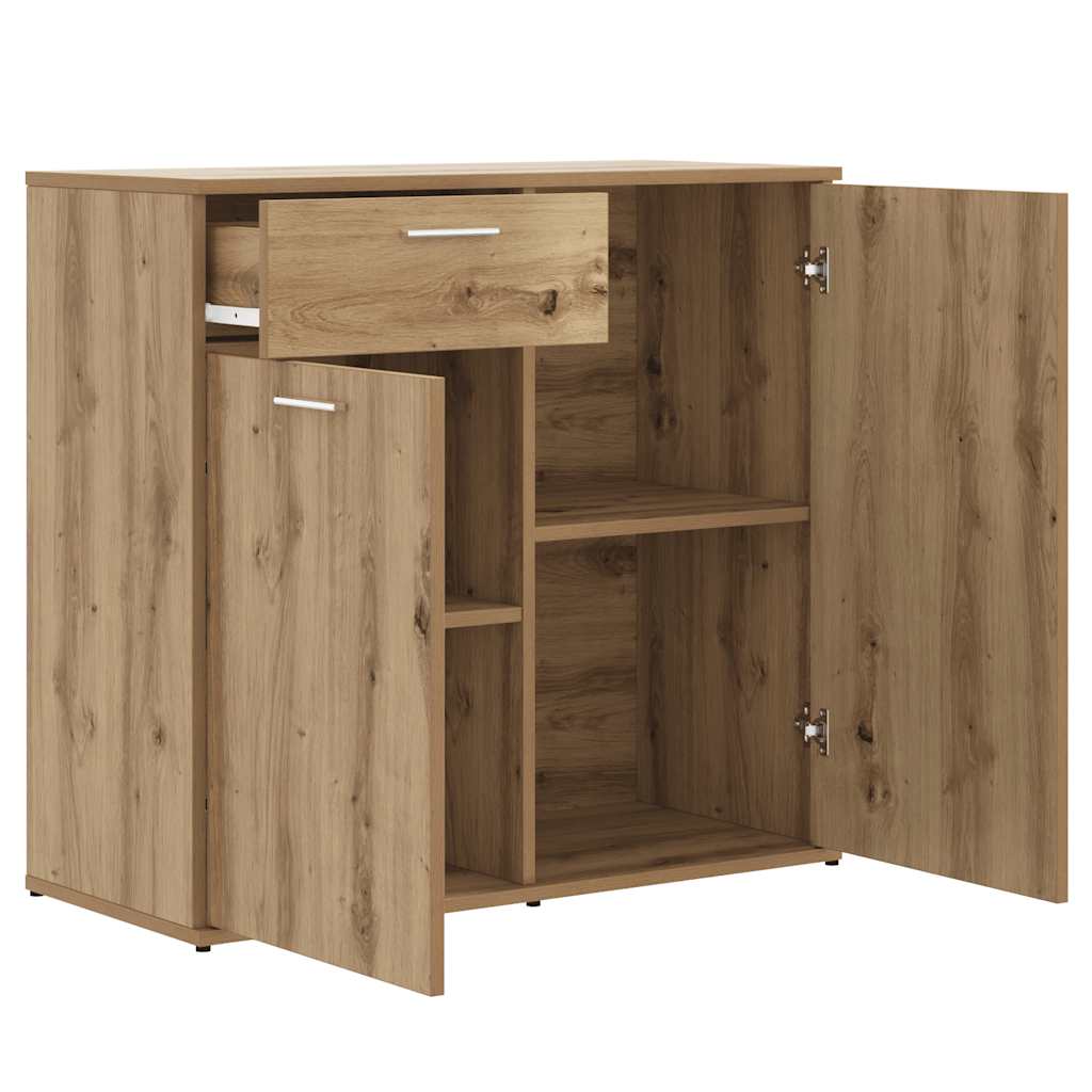 vidaXL Sideboard Artisan Oak 80x36x75 cm Engineered Wood 4