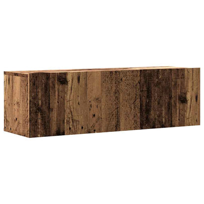 vidaXL Wall Mounted TV Cabinet Old Wood 100x30x30 cm Engineered Wood 2