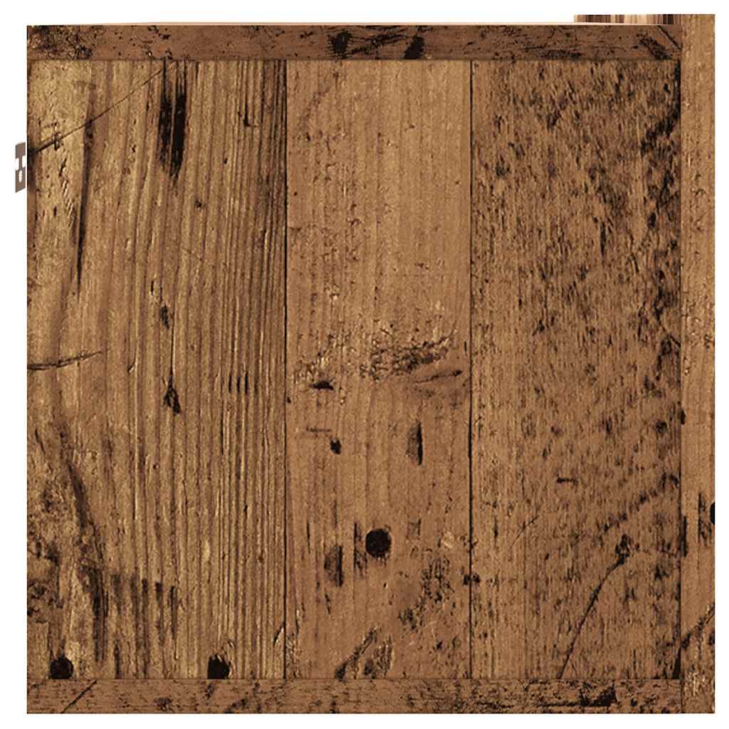 vidaXL Wall Mounted TV Cabinet Old Wood 100x30x30 cm Engineered Wood 5