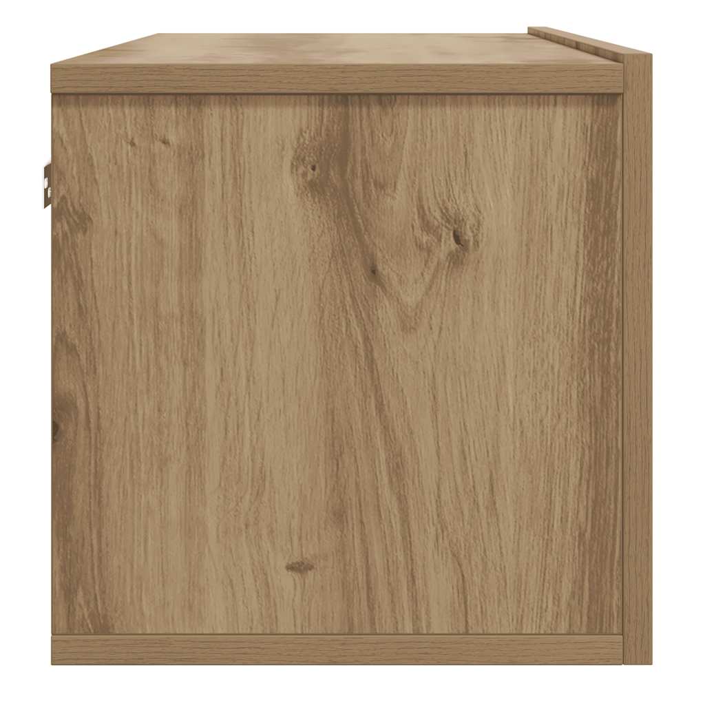 vidaXL Wall Mounted TV Cabinet Artisan Oak 100x30x30 cm Engineered Wood 5