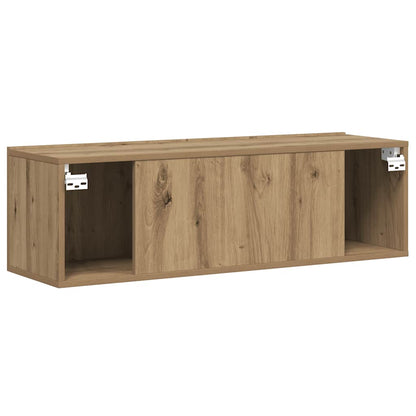 vidaXL Wall Mounted TV Cabinet Artisan Oak 100x30x30 cm Engineered Wood 6