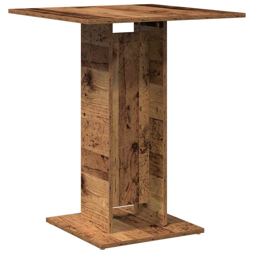 vidaXL Bistro Table Old Wood 60x60x75 cm Engineered Wood 2