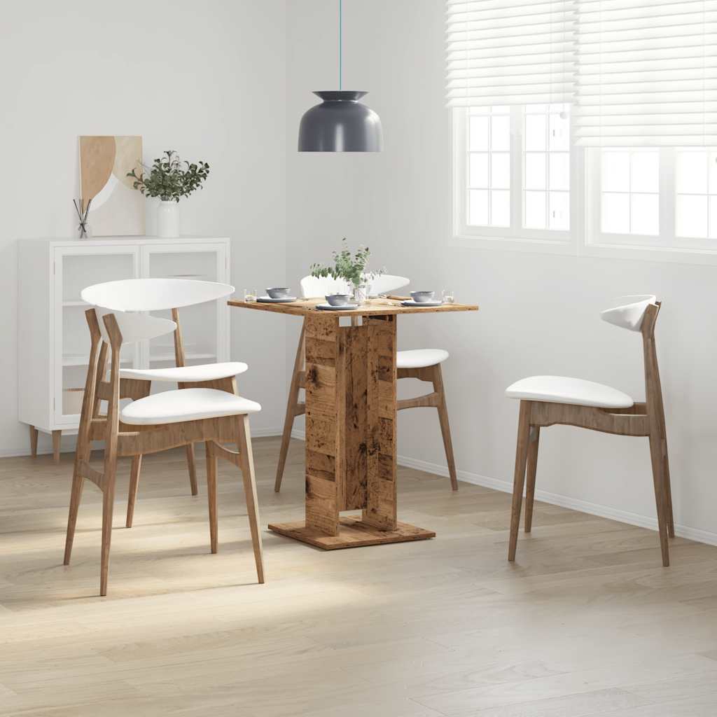 vidaXL Bistro Table Old Wood 60x60x75 cm Engineered Wood 3