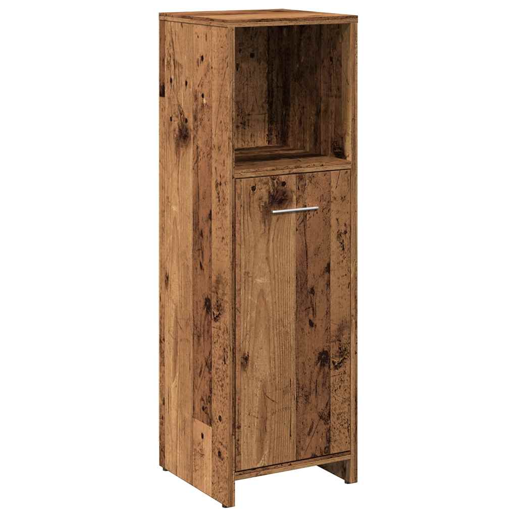 vidaXL Bathroom Cabinet Old Wood 30x30x95 cm Engineered Wood 2