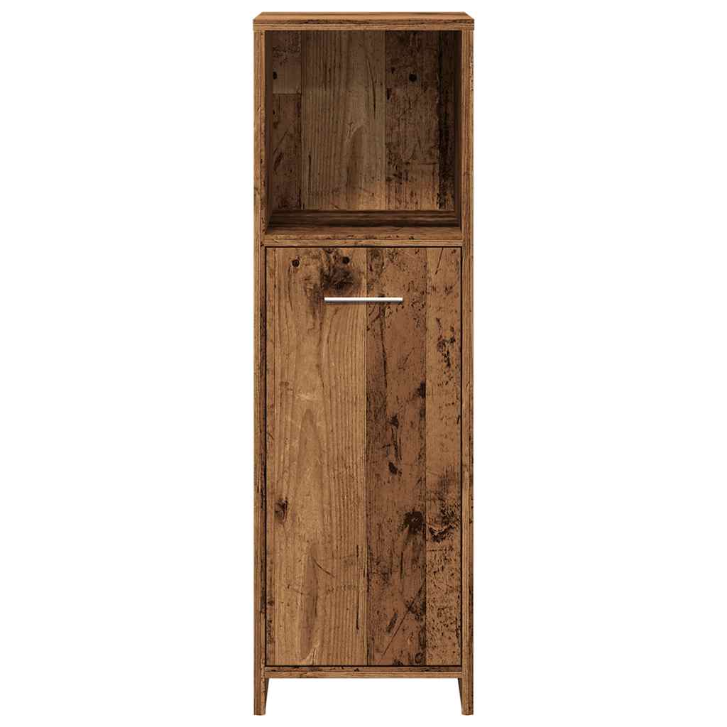 vidaXL Bathroom Cabinet Old Wood 30x30x95 cm Engineered Wood 4