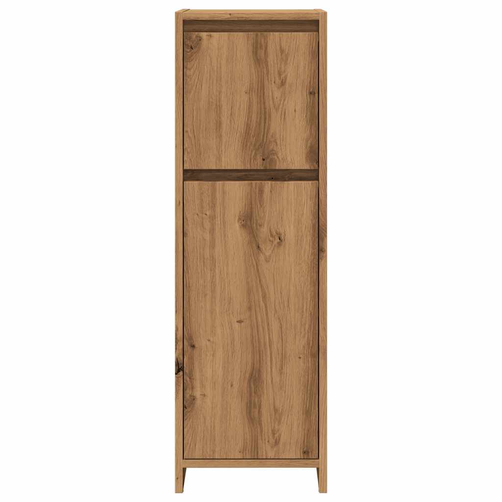 vidaXL Bathroom Cabinet Artisan Oak 30x30x95 cm Engineered Wood 4