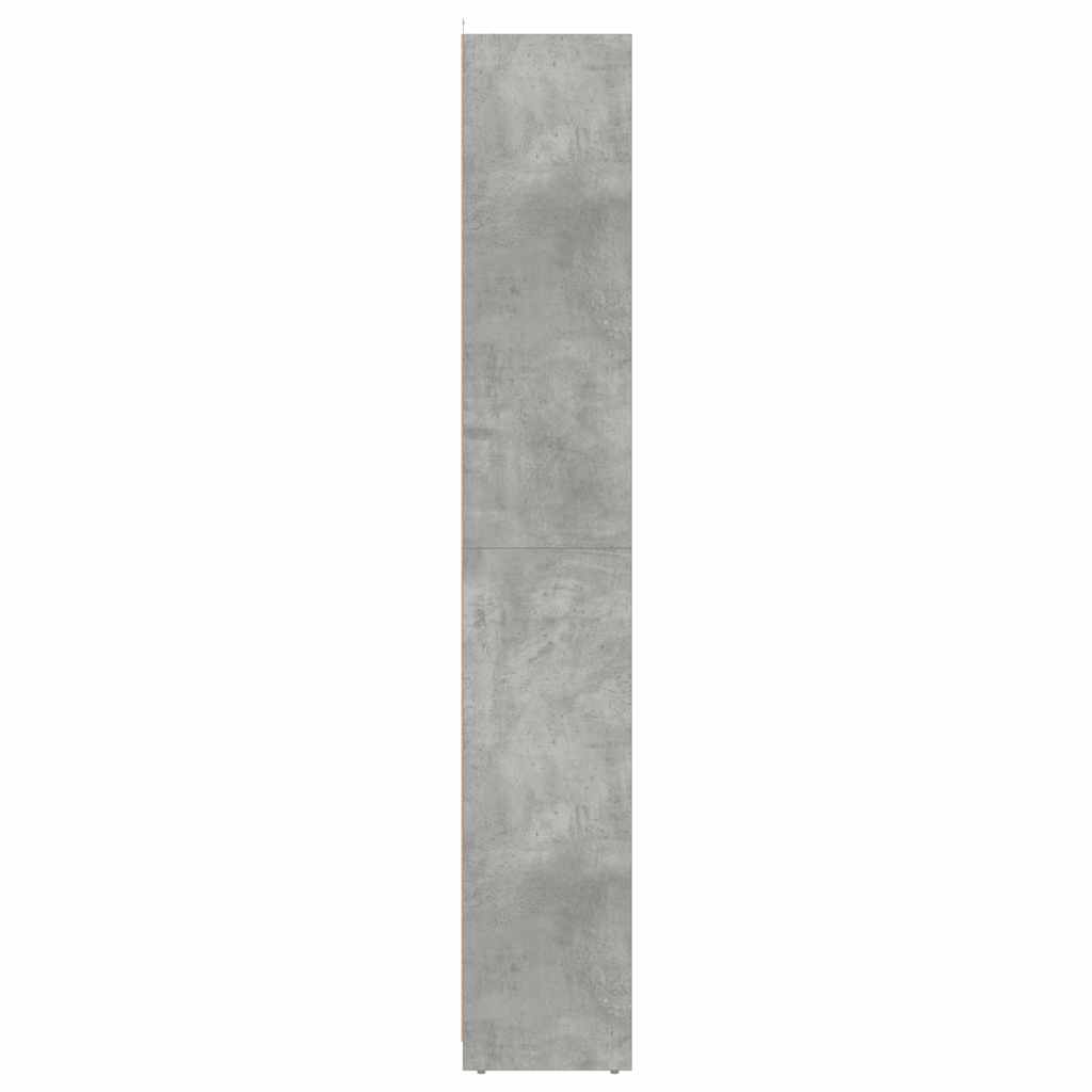 vidaXL Bathroom Cabinet Concrete Grey 30x30x183.5 cm Engineered Wood 6