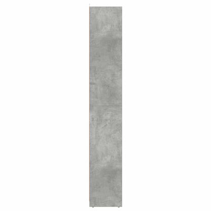 vidaXL Bathroom Cabinet Concrete Grey 30x30x183.5 cm Engineered Wood 6