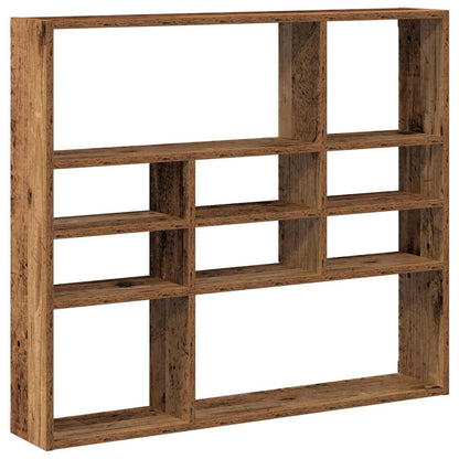 vidaXL Wall Shelf Old Wood 90x16x78 cm Engineered Wood 2