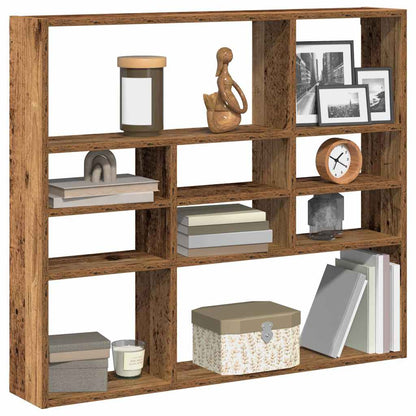 vidaXL Wall Shelf Old Wood 90x16x78 cm Engineered Wood 3