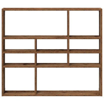vidaXL Wall Shelf Old Wood 90x16x78 cm Engineered Wood 4
