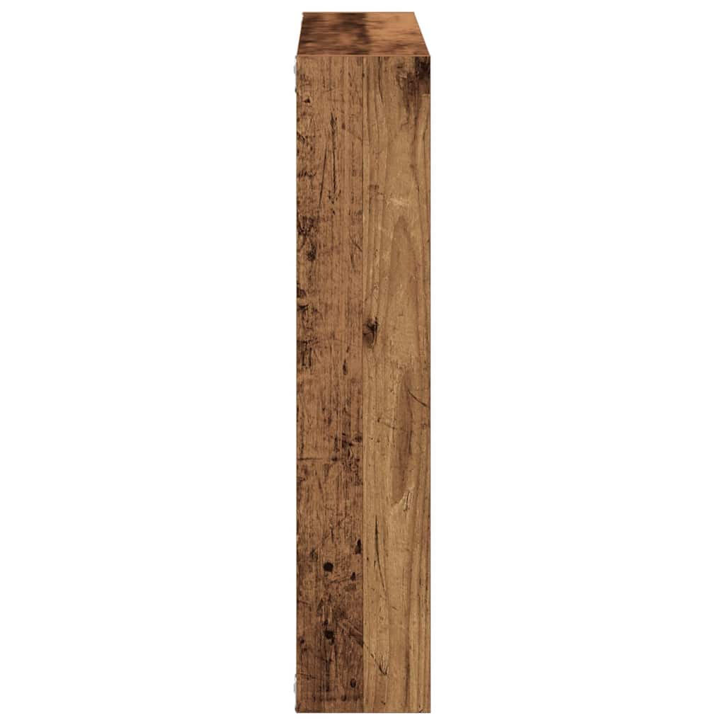 vidaXL Wall Shelf Old Wood 90x16x78 cm Engineered Wood 5