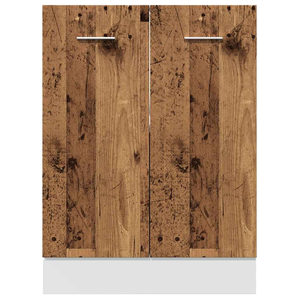 vidaXL Bottom Cabinet Lyon Old Wood 60x46x81.5 cm Engineered Wood 5