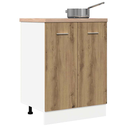 vidaXL Bottom Cabinet Lyon Artisan Oak 60x46x81.5 cm Engineered Wood 3