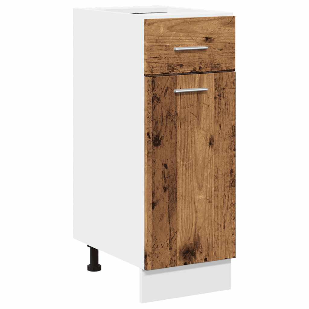 vidaXL Drawer Bottom Cabinet Lyon Old Wood 30x46x81.5 cm Engineered Wood 2