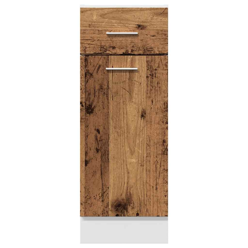 vidaXL Drawer Bottom Cabinet Lyon Old Wood 30x46x81.5 cm Engineered Wood 4