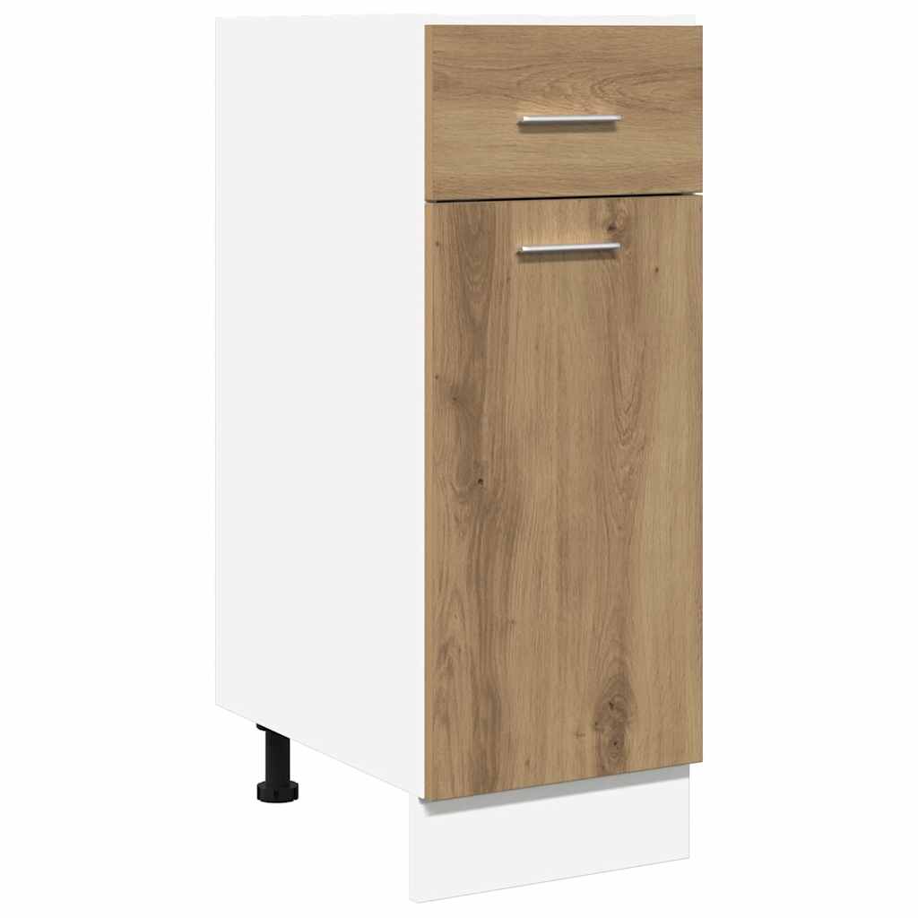 vidaXL Drawer Bottom Cabinet Lyon Artisan Oak 30x46x81.5 cm Engineered Wood 2