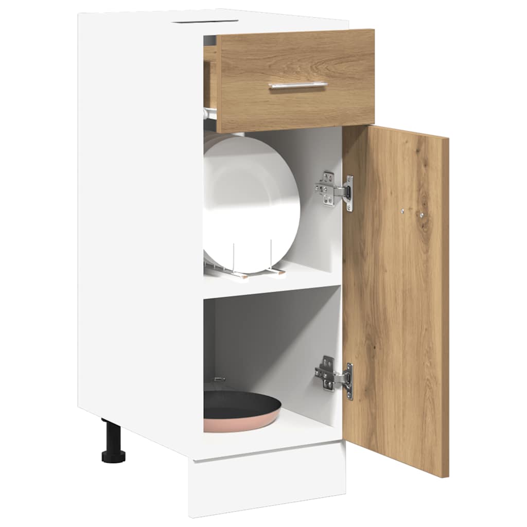 vidaXL Drawer Bottom Cabinet Lyon Artisan Oak 30x46x81.5 cm Engineered Wood 3