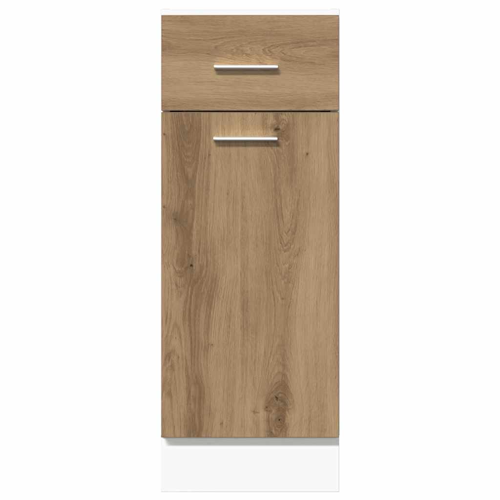 vidaXL Drawer Bottom Cabinet Lyon Artisan Oak 30x46x81.5 cm Engineered Wood 4