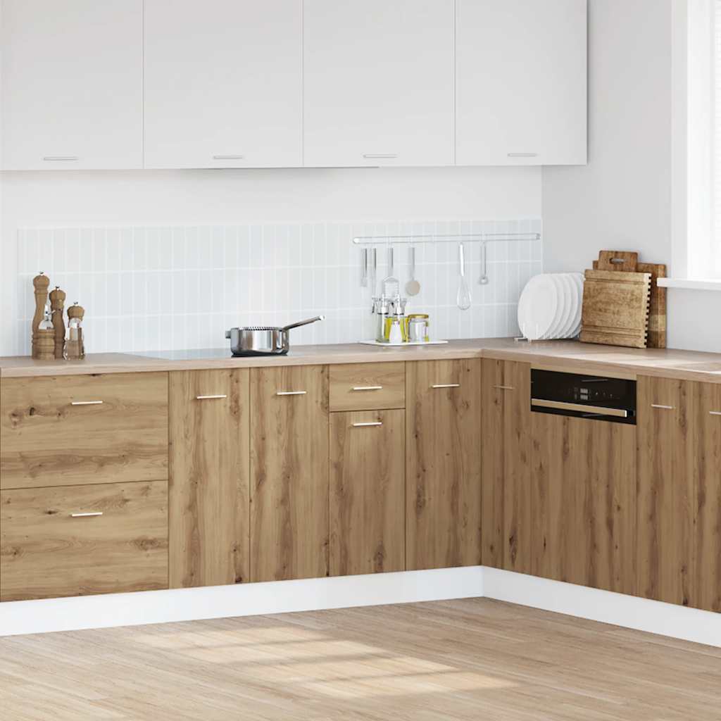 vidaXL Drawer Bottom Cabinet Lyon Artisan Oak 30x46x81.5 cm Engineered Wood 1