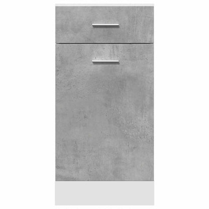 vidaXL Drawer Bottom Cabinet Lyon Concrete Grey 40x46x81.5 cm Engineered Wood 4