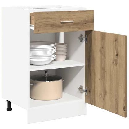 vidaXL Drawer Bottom Cabinet Lyon Artisan Oak 40x46x81.5 cm Engineered Wood 3