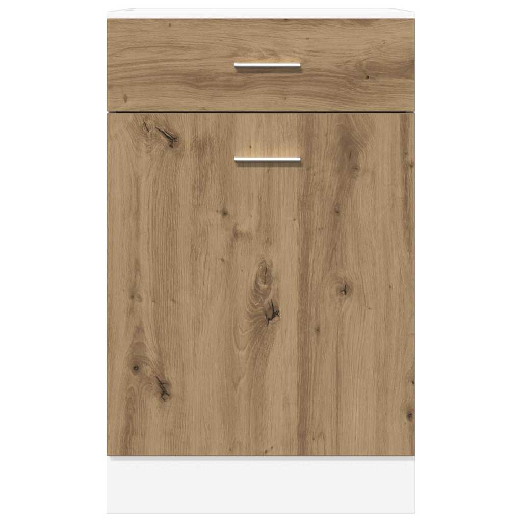 vidaXL Drawer Bottom Cabinet Lyon Artisan Oak 40x46x81.5 cm Engineered Wood 4