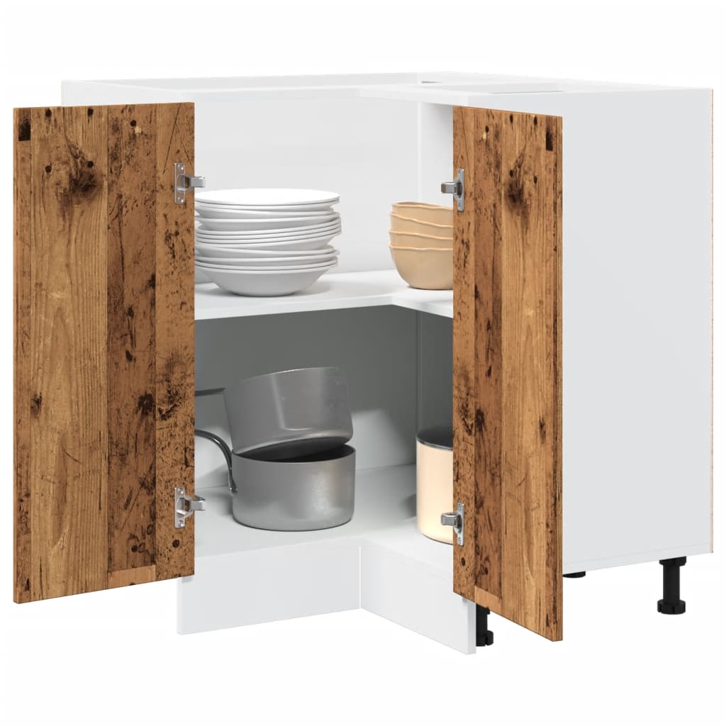 vidaXL Kitchen Base Cabinet "Lyon" Engineered Wood Old Wood