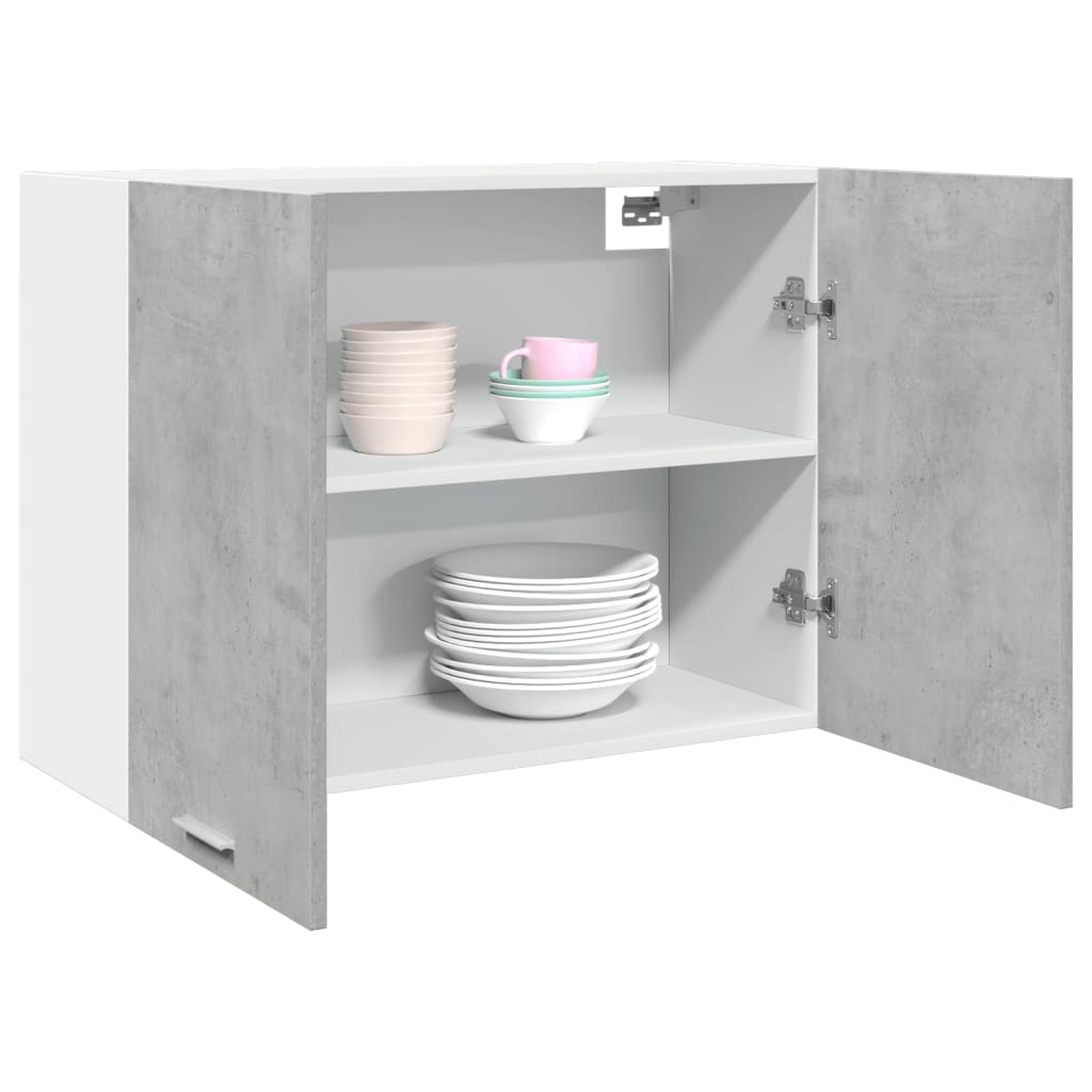 vidaXL Hanging Cabinet "Lyon" Concrete Grey 80x31x60 cm Engineered Wood 1