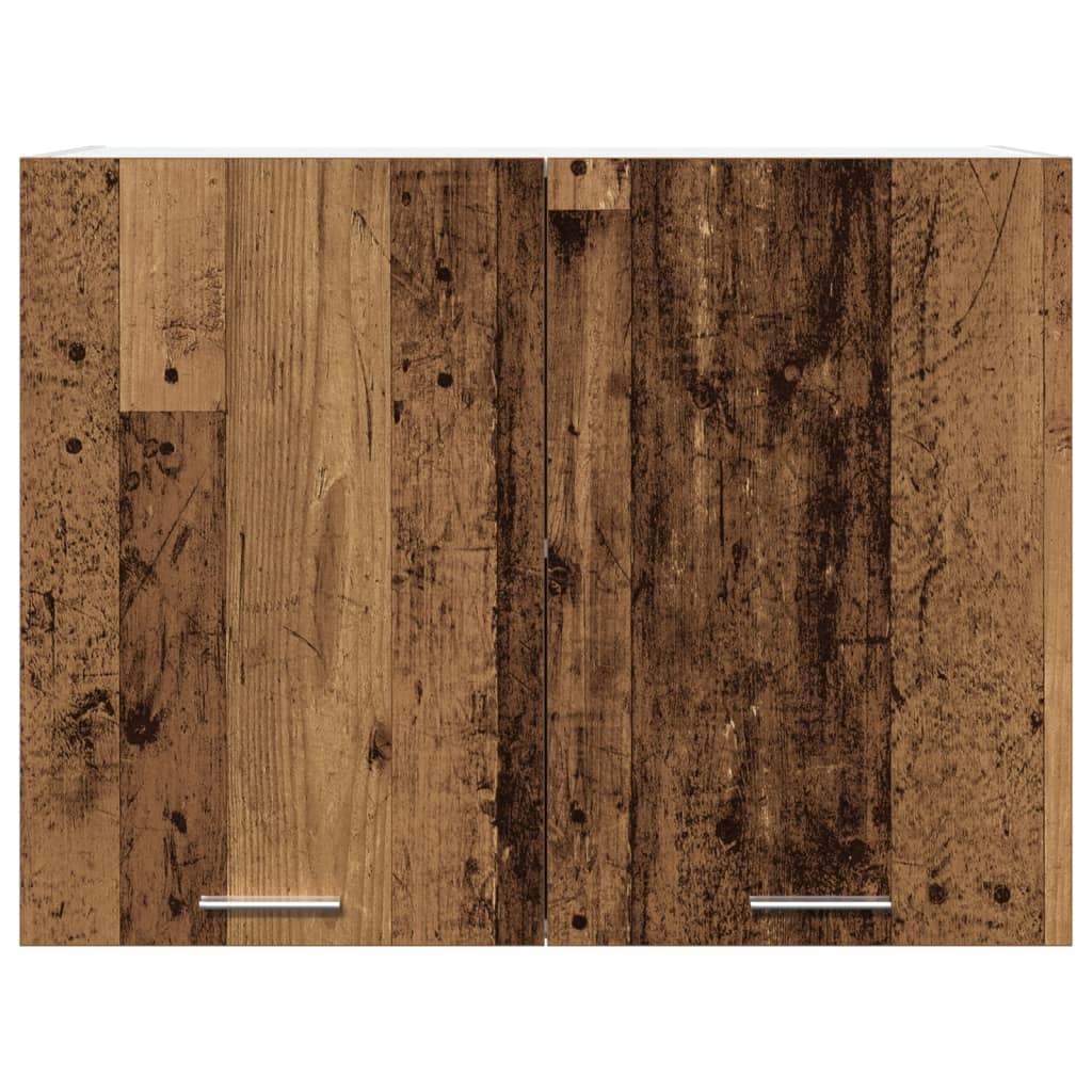 vidaXL Hanging Cabinet Lyon Old Wood 80x31x60 cm Engineered Wood 4