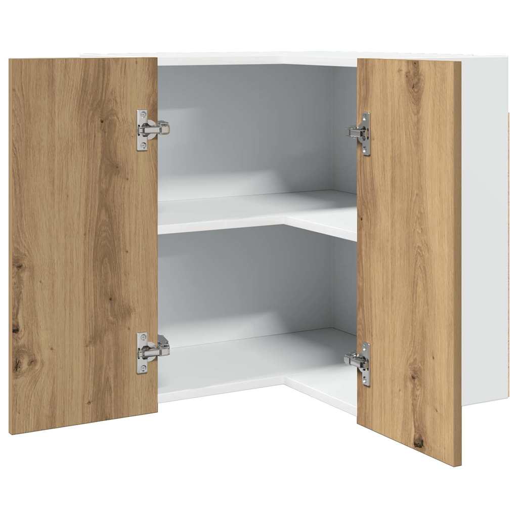 vidaXL Hanging Glass Cabinet "Lyon" 40x31x60 cm Artisan Oak