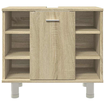 vidaXL Bathroom Cabinet Sonoma Oak 60x32x53.5 cm Engineered Wood 5