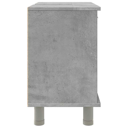 vidaXL Bathroom Cabinet Concrete Grey 60x32x53.5 cm Engineered Wood 6