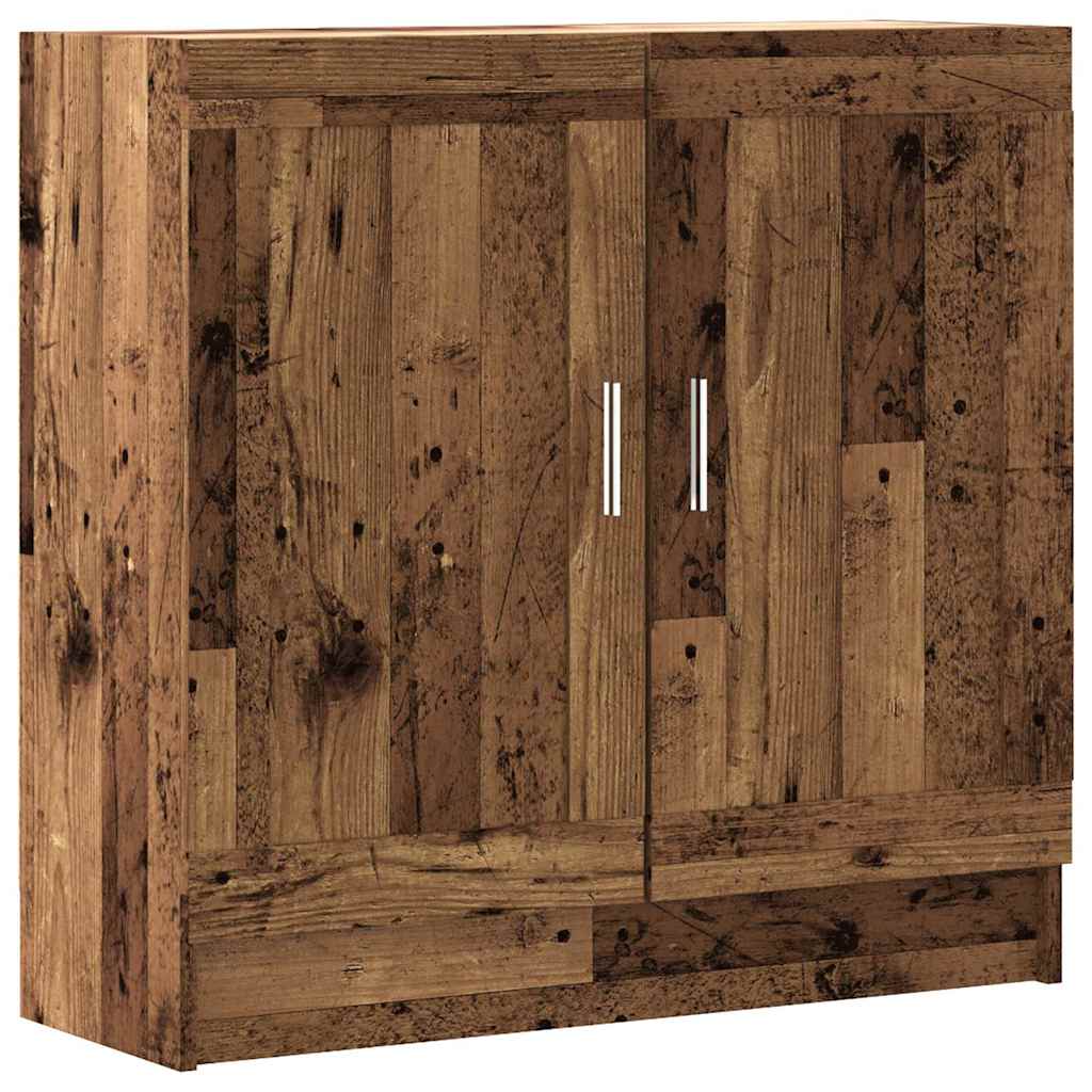 vidaXL Book Cabinet Old Wood 82,5x30,5x80 cm Engineered Wood 2