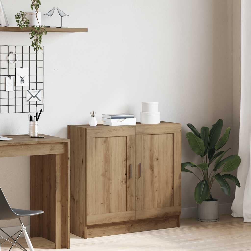 vidaXL Book Cabinet Artisan Oak 82,5x30,5x80 cm Engineered Wood 3