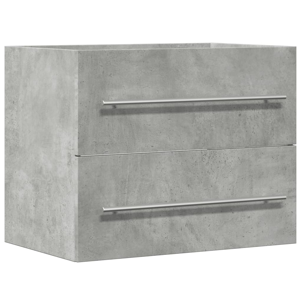 vidaXL Sink Cabinet Concrete Grey 60x38.5x48 cm Engineered Wood 2
