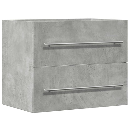 vidaXL Sink Cabinet Concrete Grey 60x38.5x48 cm Engineered Wood 2