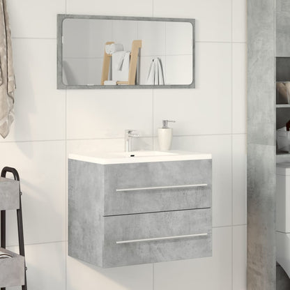 vidaXL Sink Cabinet Concrete Grey 60x38.5x48 cm Engineered Wood 3