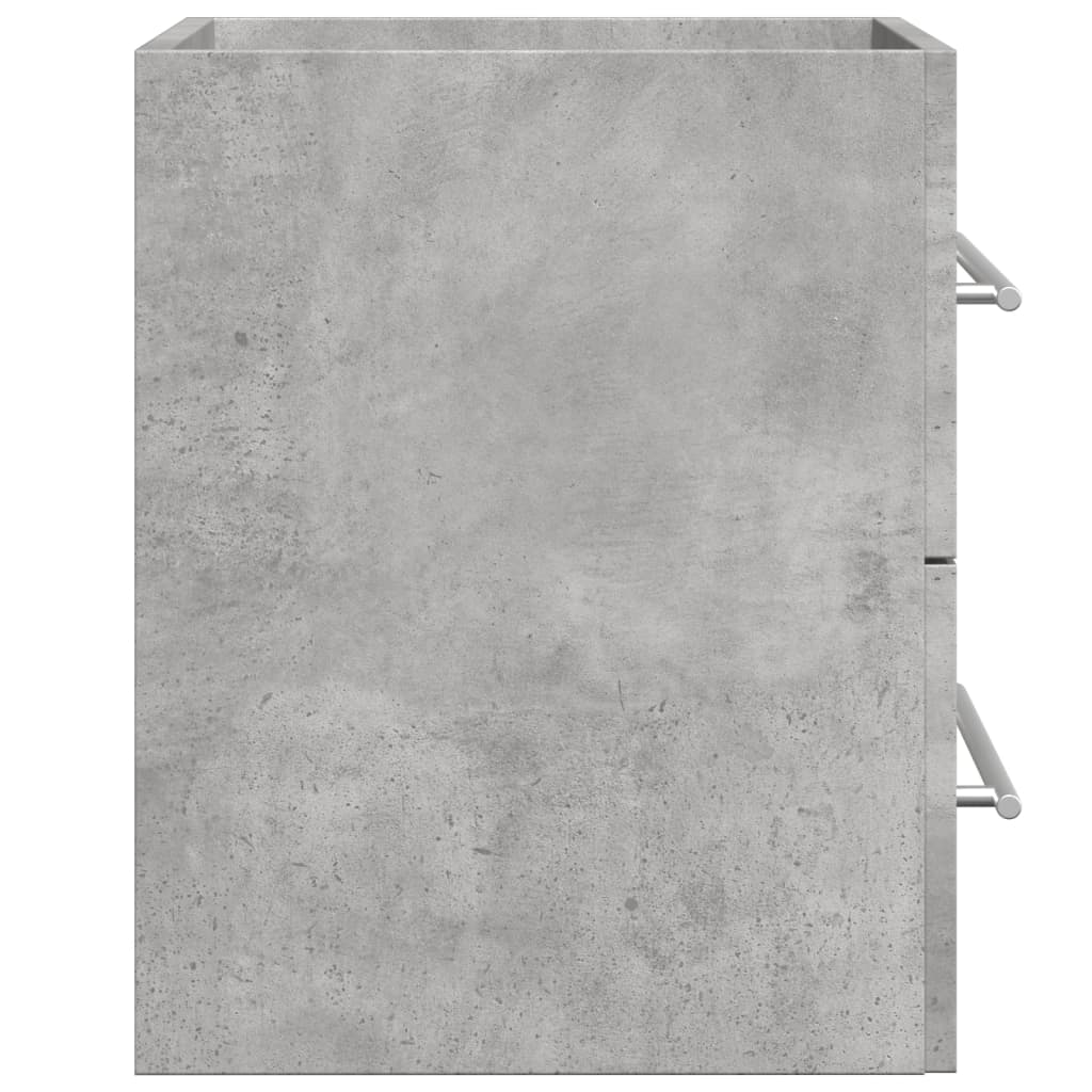vidaXL Sink Cabinet Concrete Grey 60x38.5x48 cm Engineered Wood 5
