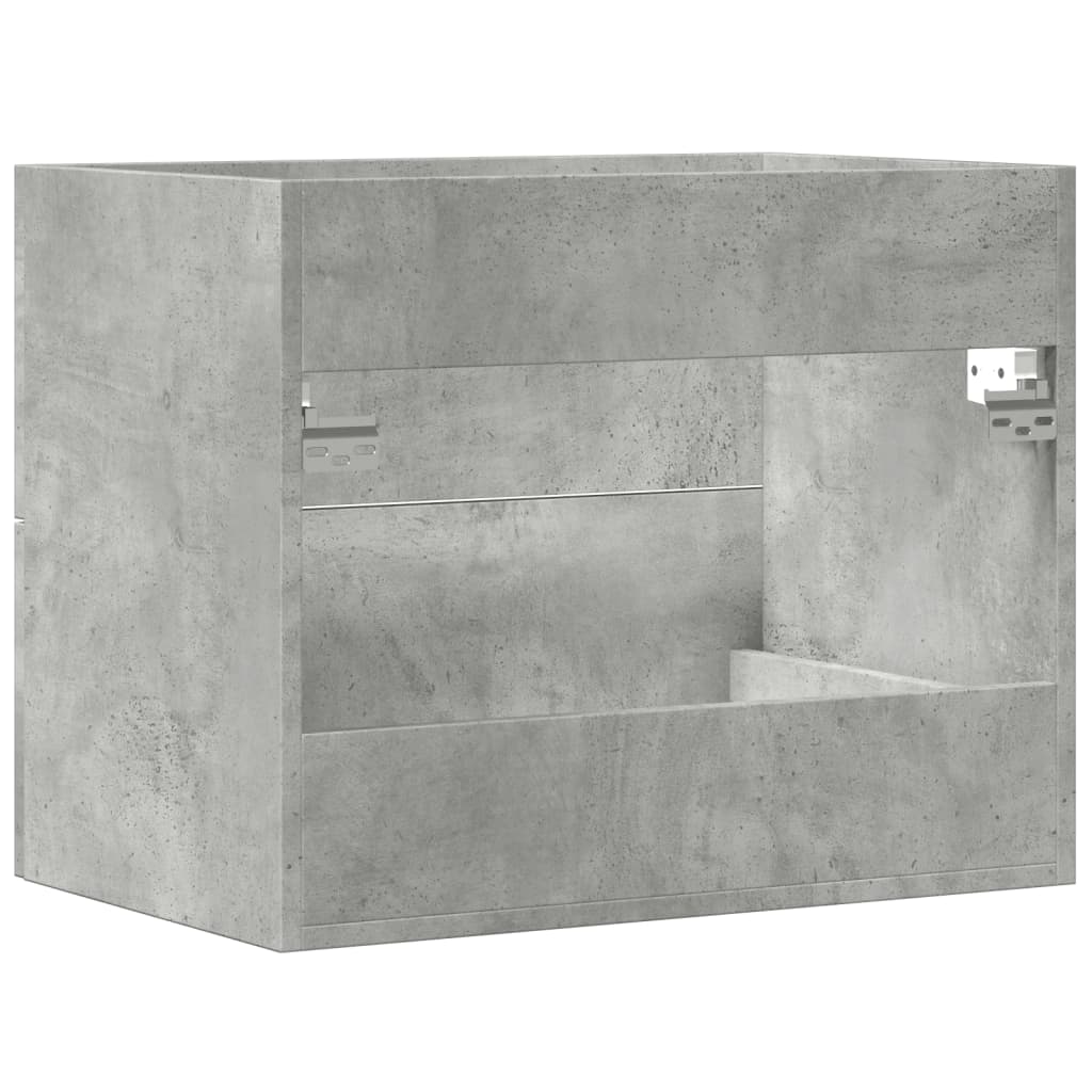 vidaXL Sink Cabinet Concrete Grey 60x38.5x48 cm Engineered Wood 6