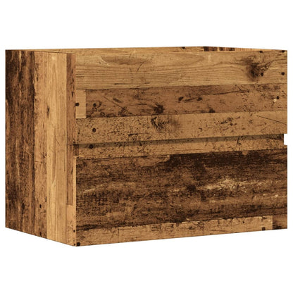 vidaXL Bathroom Cabinet Old Wood 60x38.5x45 cm Engineered Wood 2